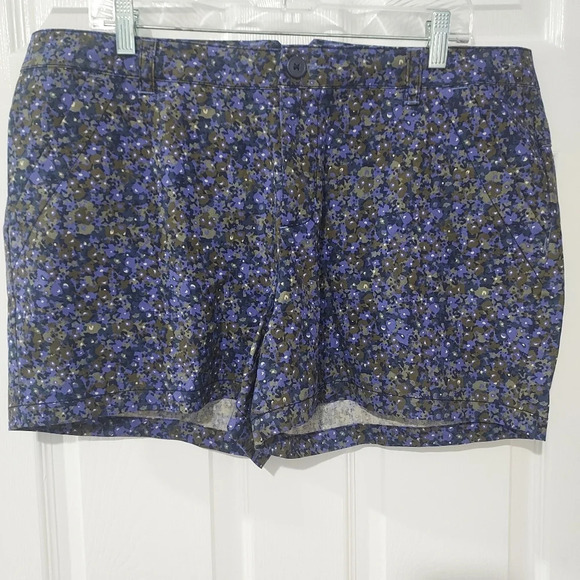 Columbia Pants - Columbia Purple and Green Kenzie Cove Floral Printed Shorts Size 16 - 4" Inseam